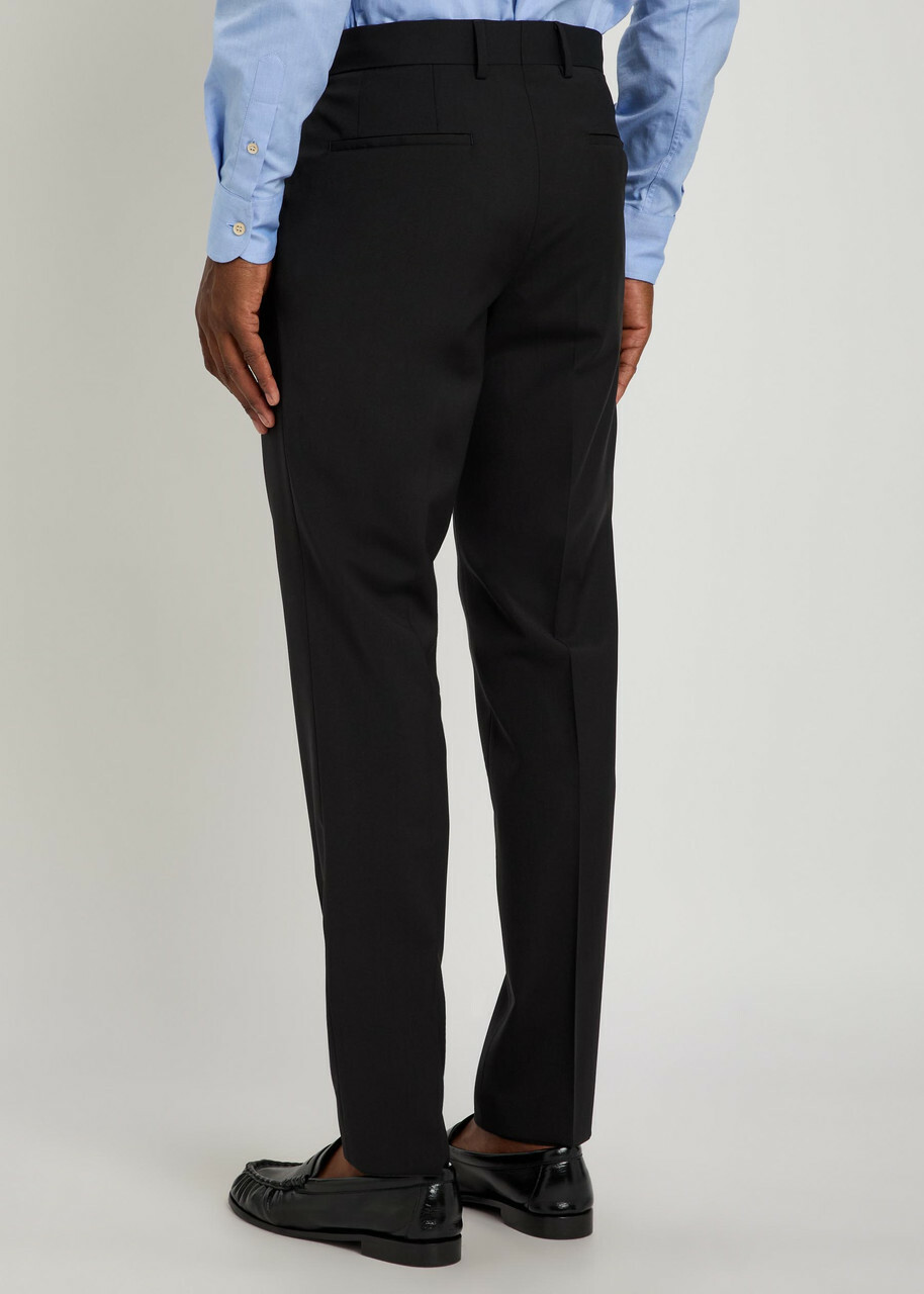 Boss Genius Slim-leg Wool Trousers Black