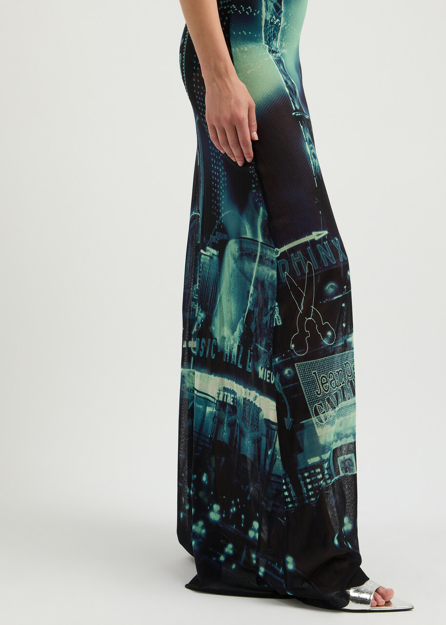 Jean Paul Gaultier Printed Tulle Maxi Dress Multicoloured Jean Paul Gaultier Printed Tulle Maxi Dress Multicoloured