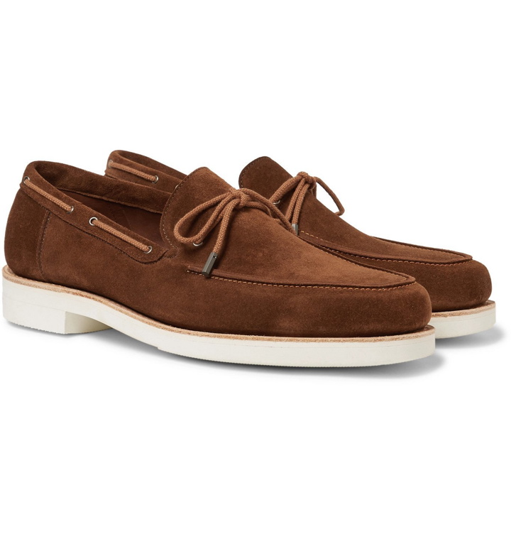 Photo: JOHN LOBB - Byrne Suede Loafers - Brown