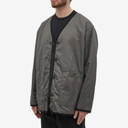 Comme des Garçons Homme Men's Reversible Zip Liner Jacket in Black/Charcoal