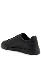 Dolce & Gabbana Portofino Leather Sneakers Black