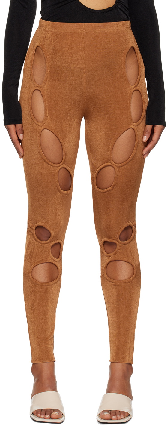 TYRELL SSENSE Exclusive Brown Leggings