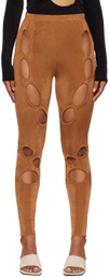 TYRELL SSENSE Exclusive Brown Leggings