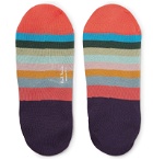 Paul Smith - Artist Striped Mercerised Stretch-Cotton Blend No-Show Socks - Multi