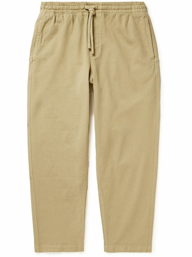 Photo: YMC - Alva Skate Straight-Leg Stretch Organic Cotton-Twill Drawstring Trousers - Brown