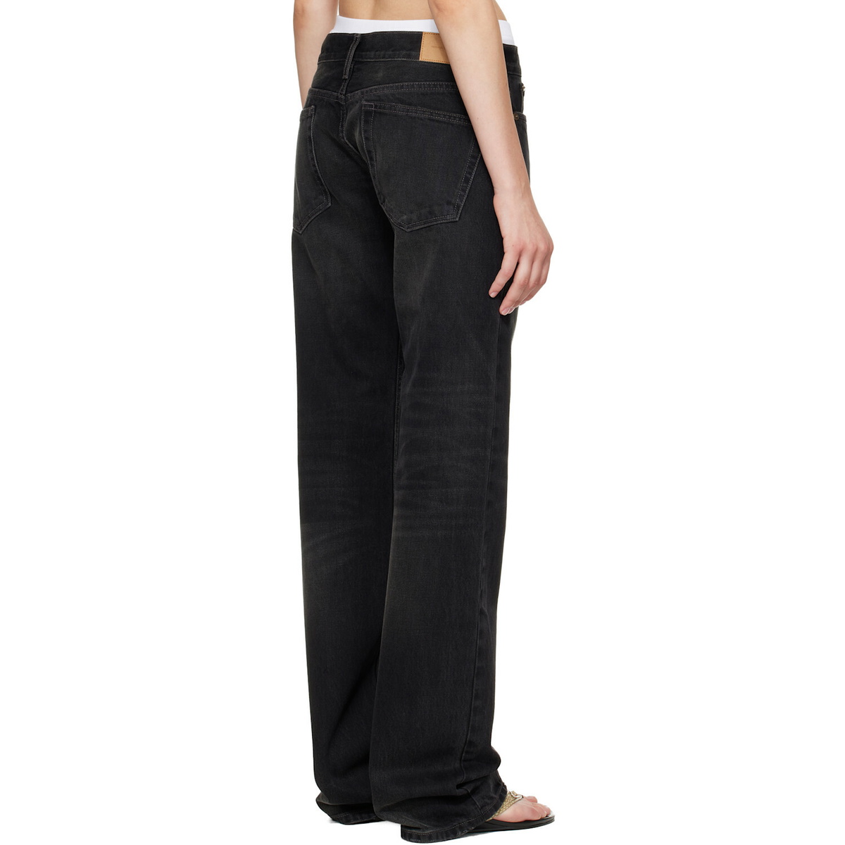 Raimundo Langlois Black Slim Straight Jeans