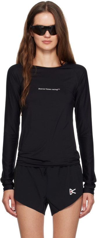 Photo: District Vision Black Aloe Long Sleeve Fitted Sport T-shirt