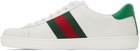 Gucci White Bananya Ace Sneakers