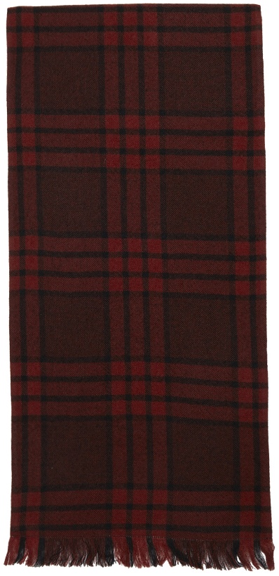 Photo: UNIFORME Red Wool Double Side Scarf