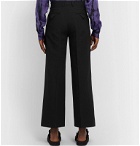 Sasquatchfabrix. - Cropped Wool-Blend Suit Trousers - Black