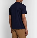 Handvaerk - Pima Cotton-Jersey Henley T-Shirt - Blue