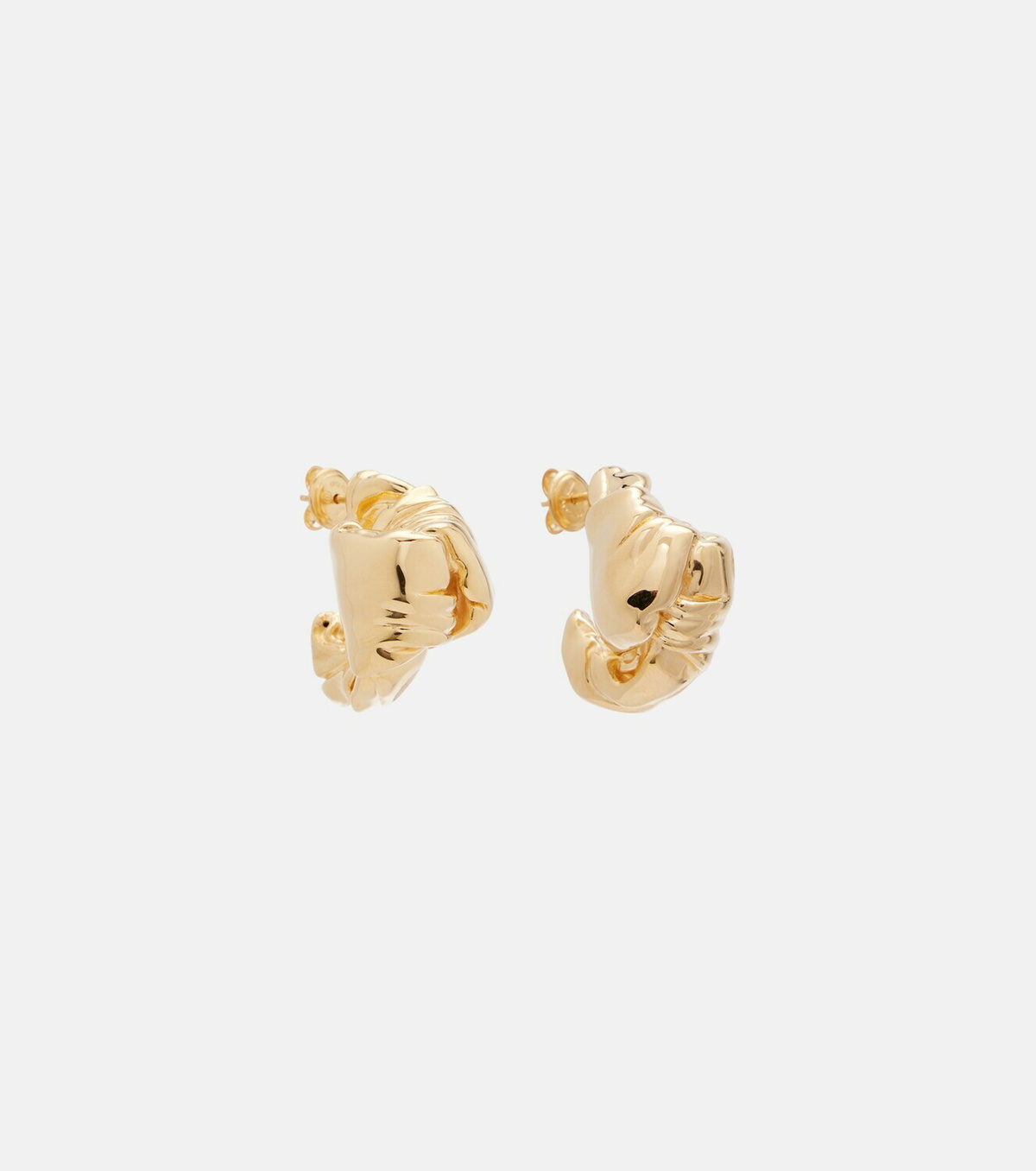 Bottega Veneta 18kt gold-plated sterling silver earrings