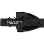 Dolce & Gabbana - Pre-Tied Silk-Satin Bow Tie - Men - Black