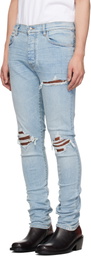 AMIRI Blue Croc MX1 Jeans