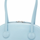 MARGESHERWOOD Women's Bessette Shoulder Bag in Blue Dream Glossy Plain 