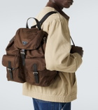 Prada Re-Nylon leather-trimmed backpack