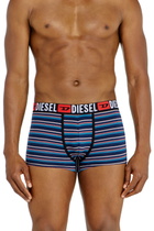 Diesel 3-pack of stretch cotton trunks with stripes - Trunks Mens in Multicolor