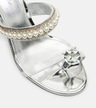 Mach & Mach Diamond Of Elizabeth 95 leather mules