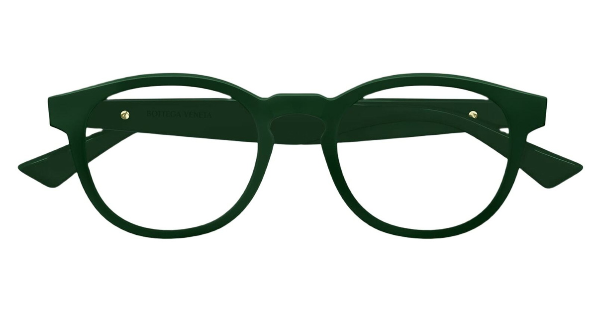 Bottega Veneta Eyewear Bv1339ok-003 - Green Rx / Asian Fit Glasses