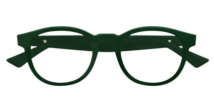 Photo: Bottega Veneta Eyewear Bv1339ok-003 - Green Rx / Asian Fit Glasses