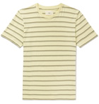 Folk - Striped Cotton-Jersey T-shirt - Yellow