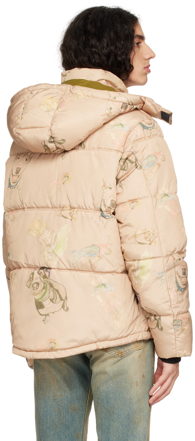 The Very Warm Beige Hooded Puffer Jacket