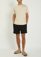 Raith Silvano Crinkled Cotton Shorts Black
