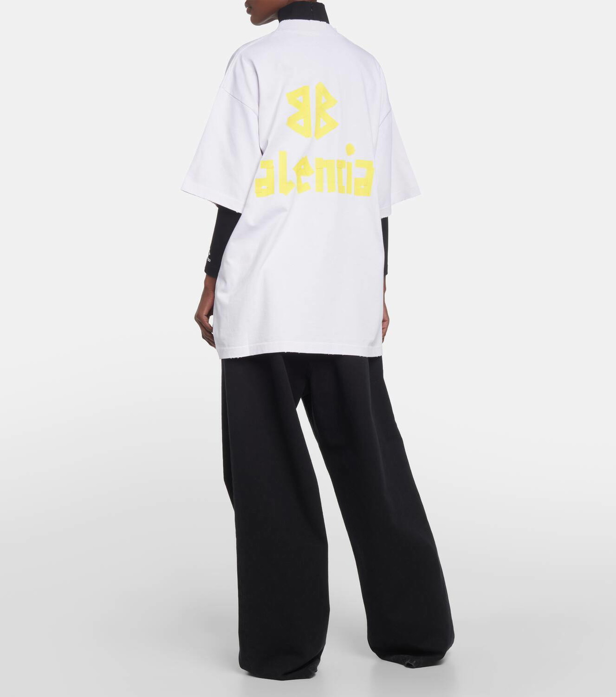 【BALENCIAGA】 Tape Type cotton jersey T-shirt Balenciaga Tape Type cotton jersey T-shirt Balenciaga