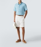Vilebrequin Courbis linen bowling shirt