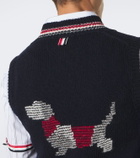 Thom Browne Wool and mohair sweater vest