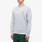 Maison Kitsuné Men's Crest Sweat in Light Grey Melange