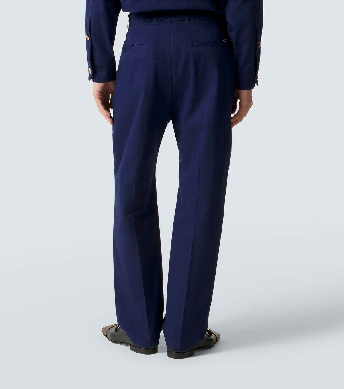 Valentino Cotton gabardine straight pants