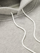 Sacai - Nylon-Trimmed Cotton-Blend Jersey Hoodie - Gray