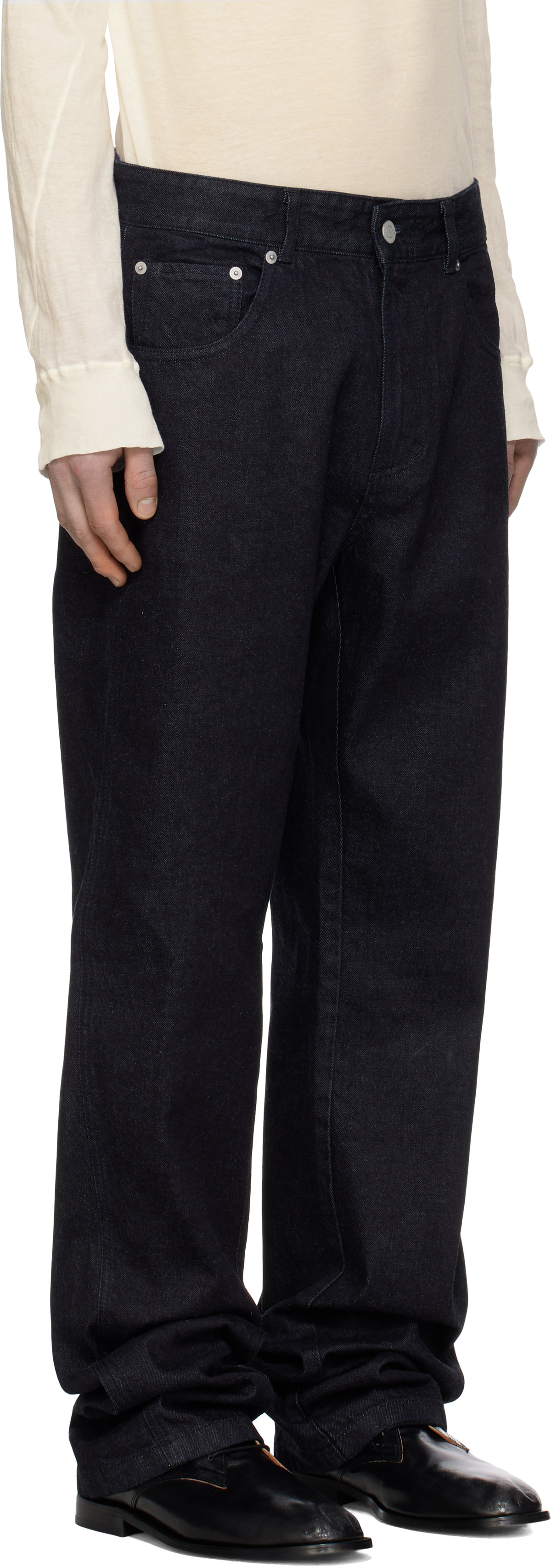 POST ARCHIVE FACTION (PAF) Navy 8.0 Right Jeans