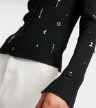 Dorothee Schumacher Embellished Merino embellished wool cardigan