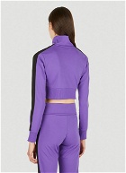T7 Cropped Track Top in Purple
