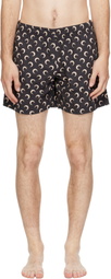 Marine Serre Black Moon Printed Swim Shorts