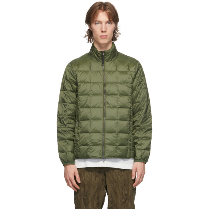 Photo: Taion Extra Green Down Basic High Neck Puffer Jacket