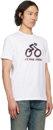 PS by Paul Smith White Bike T-shirt