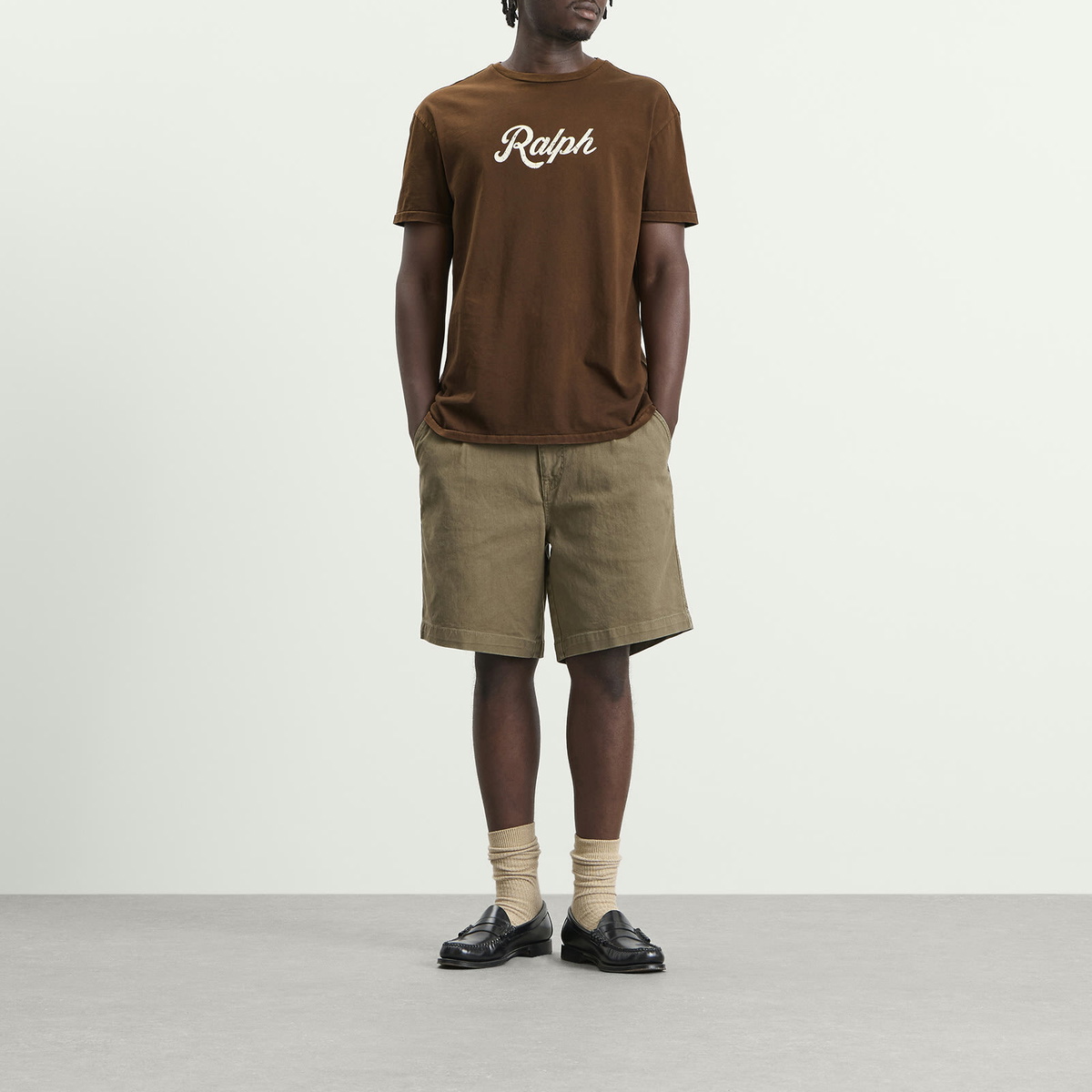 Polo Ralph Lauren Men's Authentic Logo T-Shirt in Copper Brown