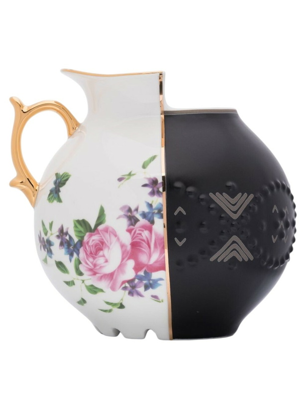 Photo: Seletti Black And White Lfe Hybrid Bone China Vase