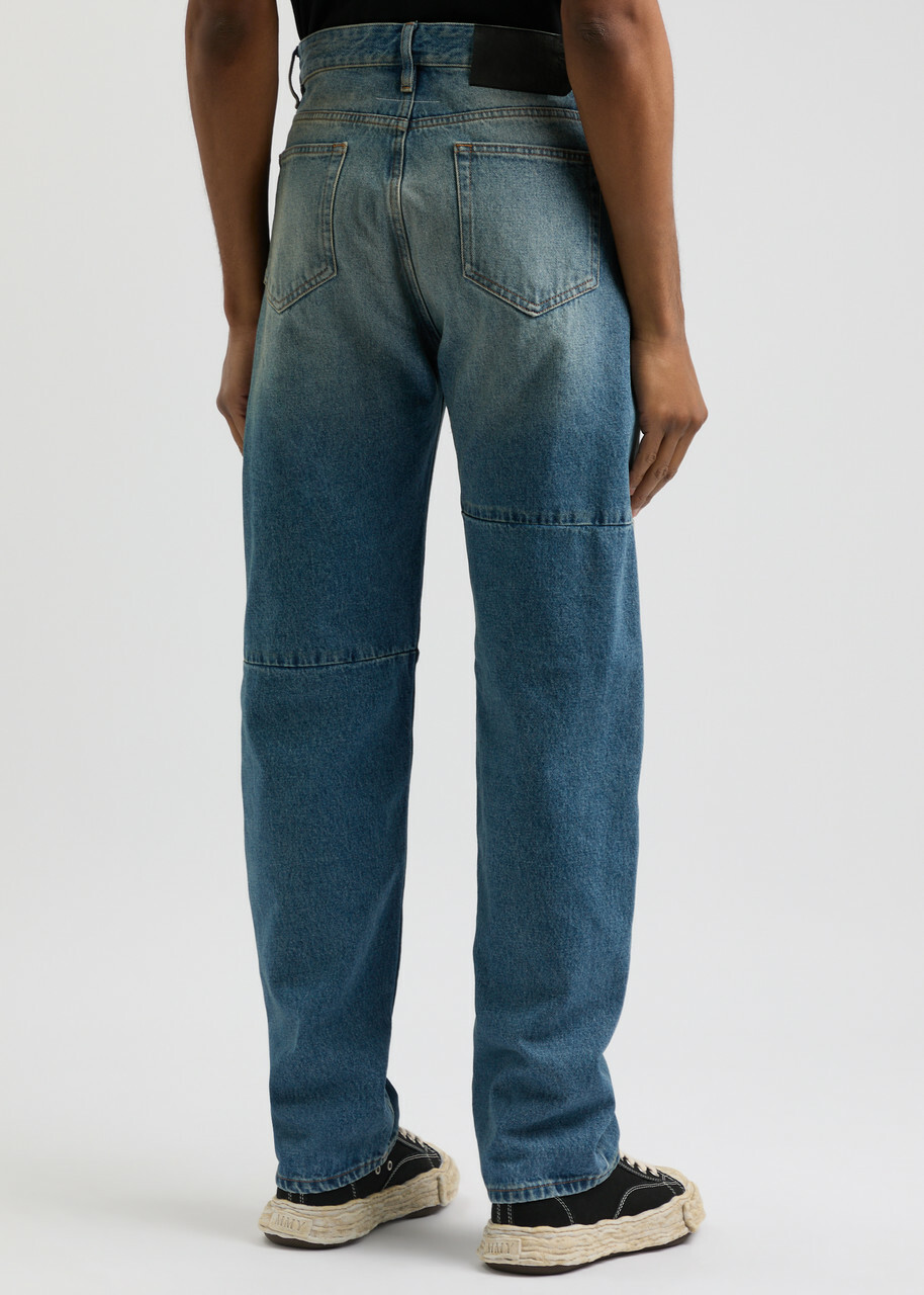 MM6 BY Maison Margiela Faded Wide-leg Jeans