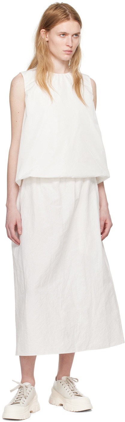 Sofie D'Hoore White So Pencil Midi Skirt