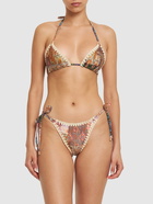 ZIMMERMANN Devi Printed Crochet Bikini Set