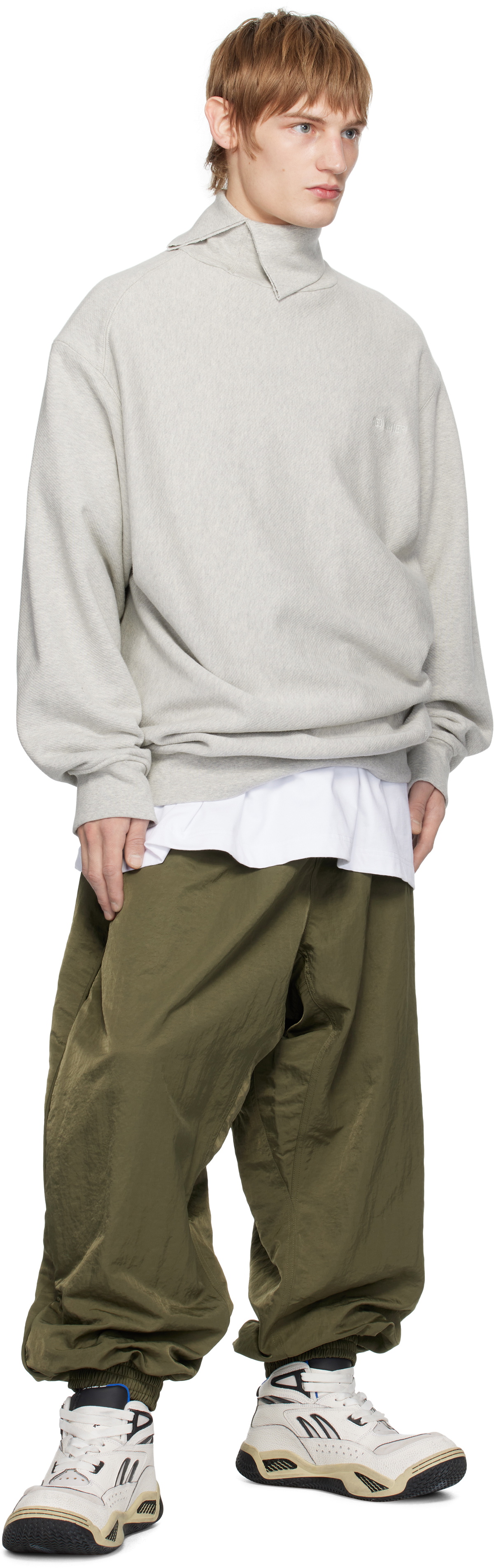 Hed Mayner Green Reebok Edition Taffeta Track Pants Hed Mayner