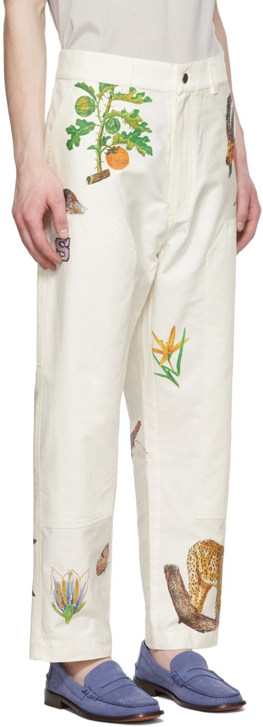 ADISH Off-White Small Talk Studio Edition Cotton Trousers