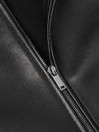 Valentino Garavani - Leather Hooded Jacket - Black