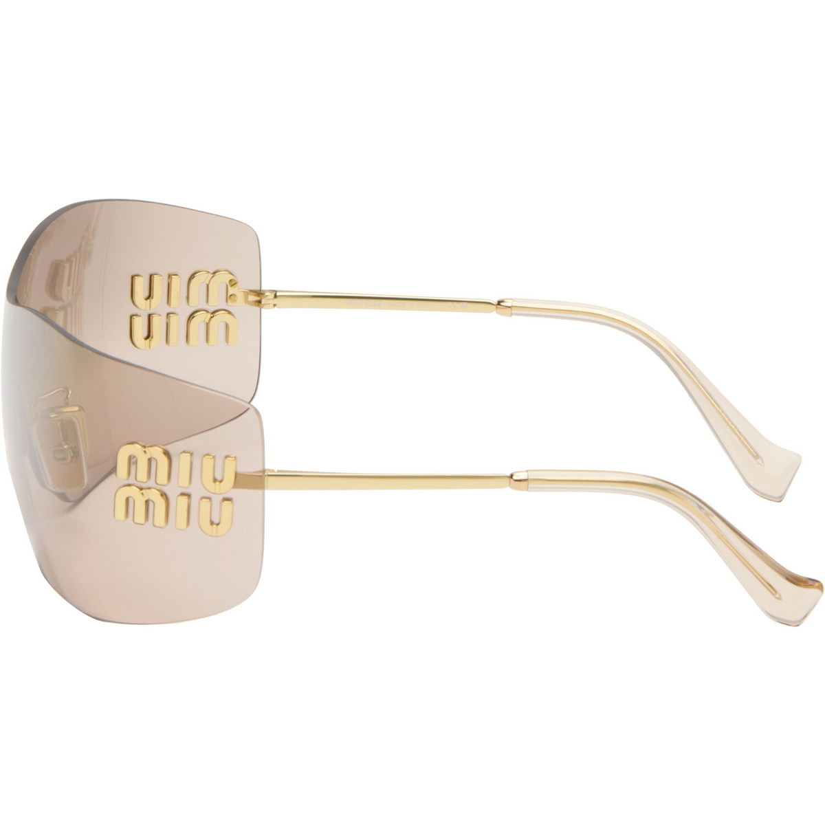 Miu Miu Eyewear Gold Logo Hardware Sunglasses