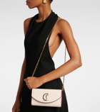 Christian Louboutin Loubi54 leather clutch with chain