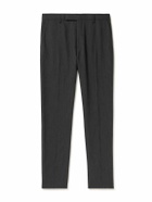 CELINE - Pinstriped Wool Trousers - Black